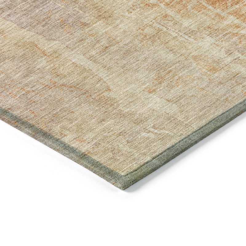 Machine Washable Indoor/ Outdoor Vintage Ombre Chantille Rug