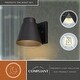 preview thumbnail 5 of 4, Vaxcel Lighting T0769 Evans 6" Tall LED Outdoor Wall Sconce