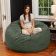 preview thumbnail 38 of 37, Jaxx Basics 5 Foot Large Adult Bean Bag Chair, Oversized with Filler