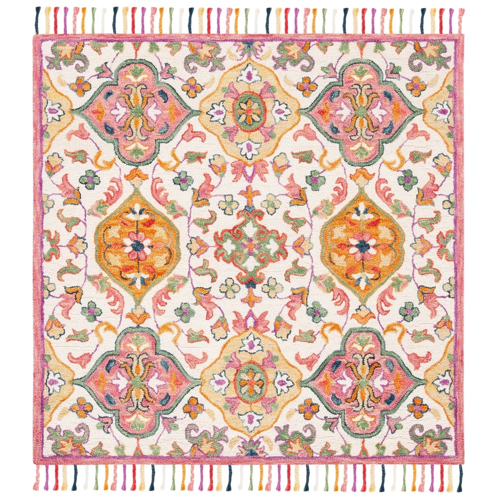 SAFAVIEH Handmade Blossom Amke Modern Floral Wool Rug