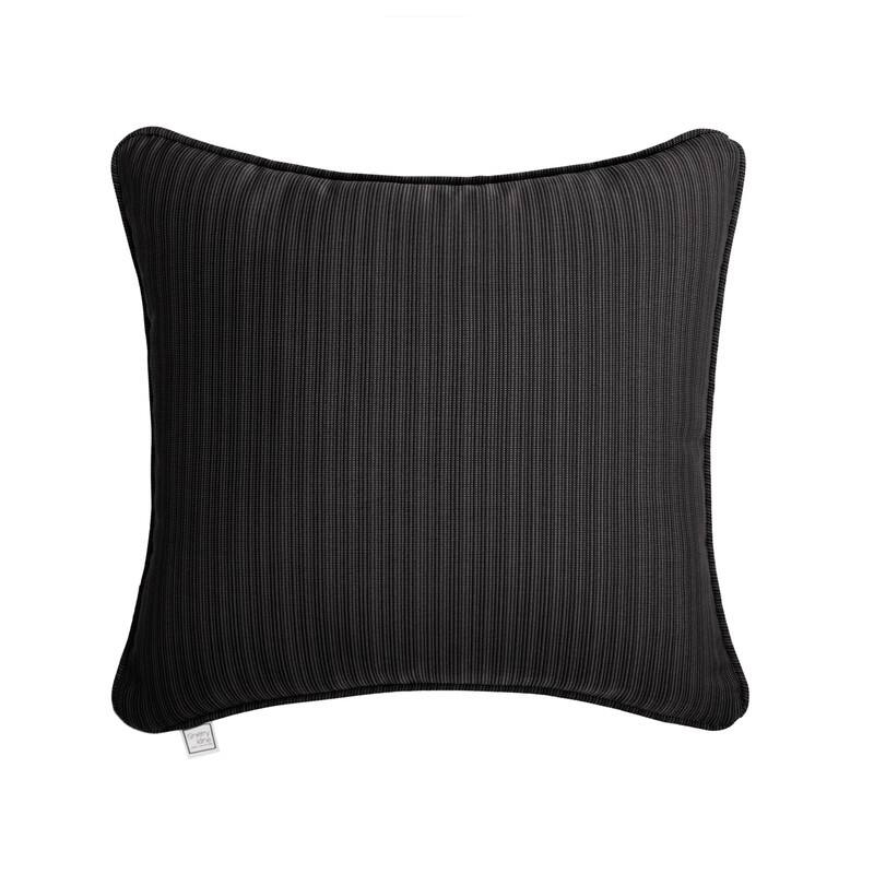 Sherry Kline Island Breeze Corded Indoor/Outdoor Pillows & Chaise Lounge - 18"x18" - Black