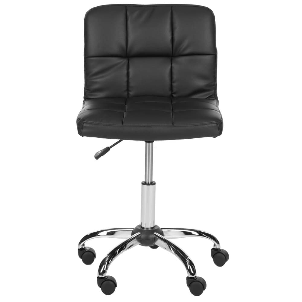 SAFAVIEH Regena Black Desk Chair - 18.3" x 21.9" x 31.5" - 18Wx22Dx32H