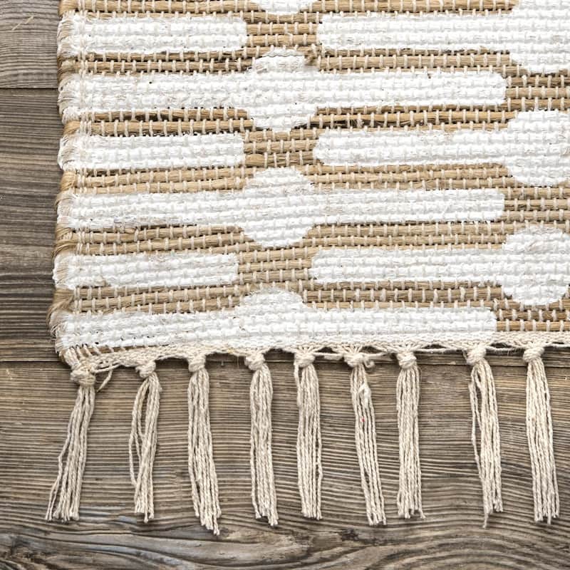 Nuloom Lavena Printed Winged Trellis Jute Area Rug