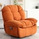 preview thumbnail 5 of 23, XINMICS Swivel Power Recliner Chair, Massage Rocker Recliners with Heated ,USB, USB-C and Side Pocket Orange