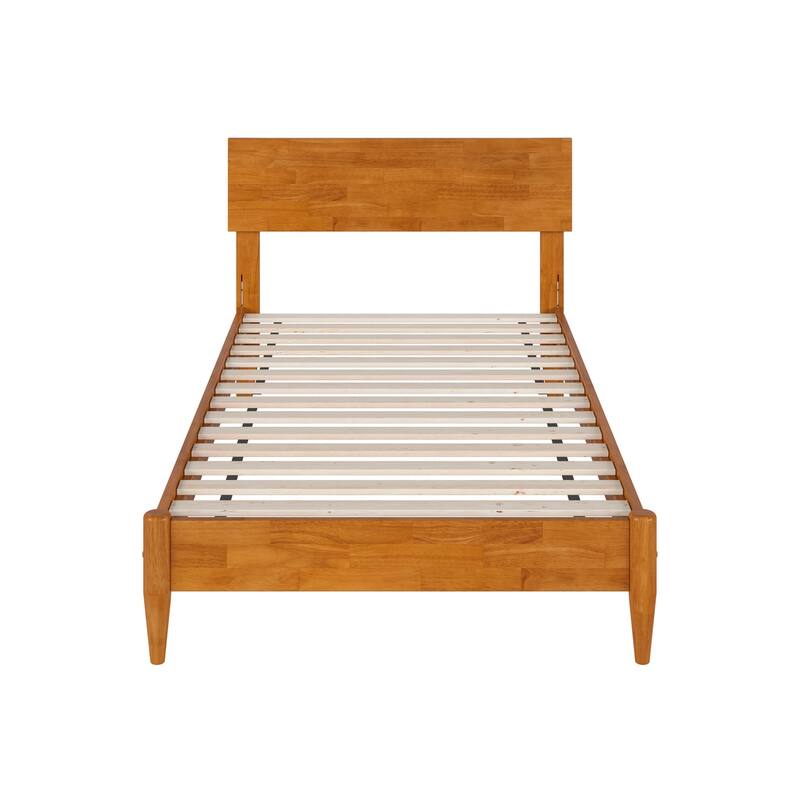 Aria Solid Wood Modern Low Profile Platform Bed