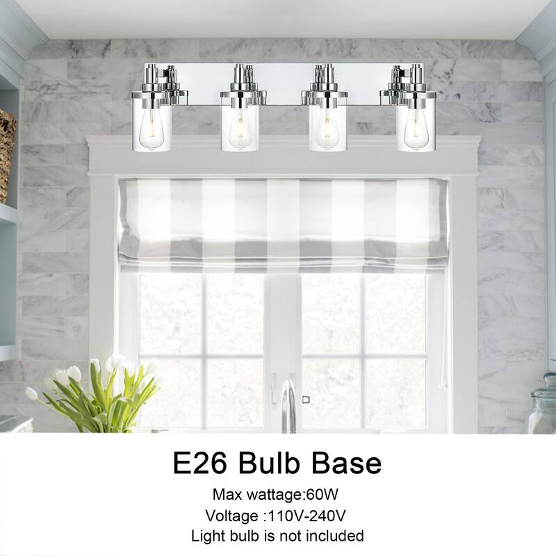Modern Bathroom Lights with Clear Shape