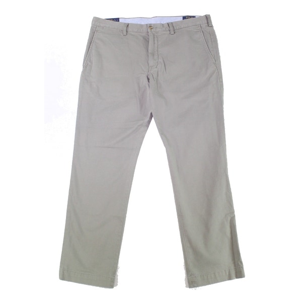 Polo Ralph Lauren Mens Pants Gray Size 38X34 Slim Fit Chino Stretch. Opens flyout.