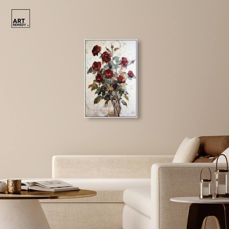 Velvet Vermilion II Canvas by Art Remedy