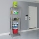preview thumbnail 13 of 17, Seville Classics UltraDurable Commercial-Grade 5-Tier NSF-Certified Steel Wire Shelving with Wheels, 24" W x 18" D x 72" H
