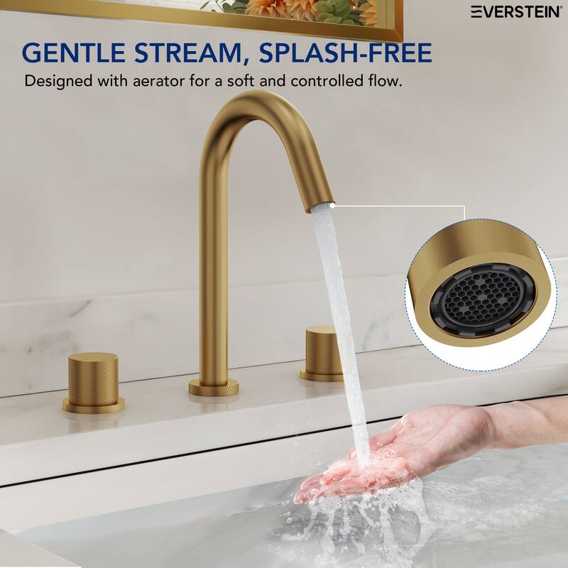 Widespread 2-Handle Bathroom Faucet,3 Hole Bathroom Sink Faucet with Pop-Up Drain