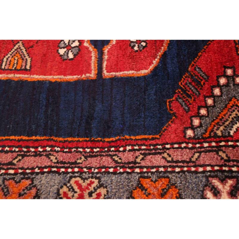 ECARPETGALLERY Hand-knotted Anadol Dark Navy, Red Wool Rug - 4'3 x 6'6