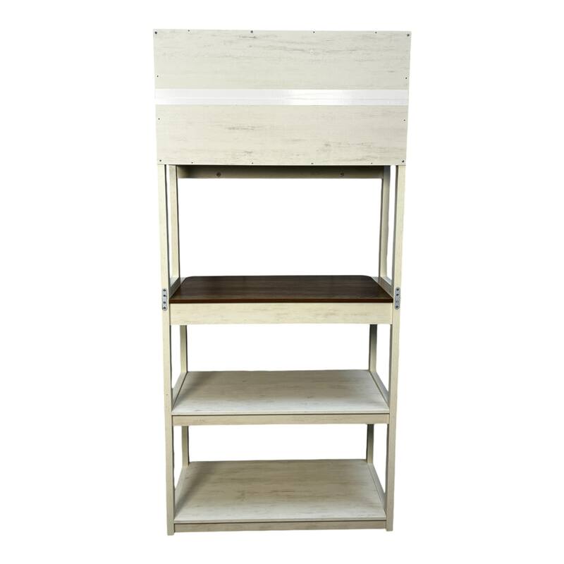 31.5" 5-Tier Bakers Rack for Kitchen with Storage, Coffee Bar, Kitchen Shelves, Microwave Stand