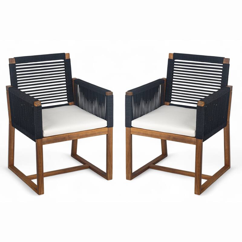 Outdoor Dining Chairs Set Of 2 (Excluding the table)