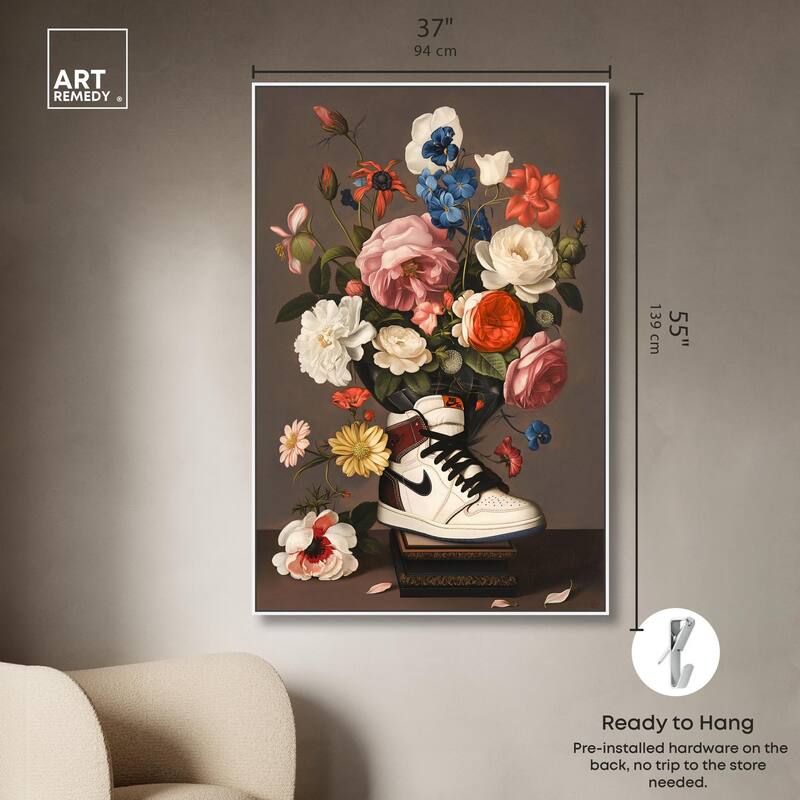 Sneaker Bouquet I Canvas by Art Remedy