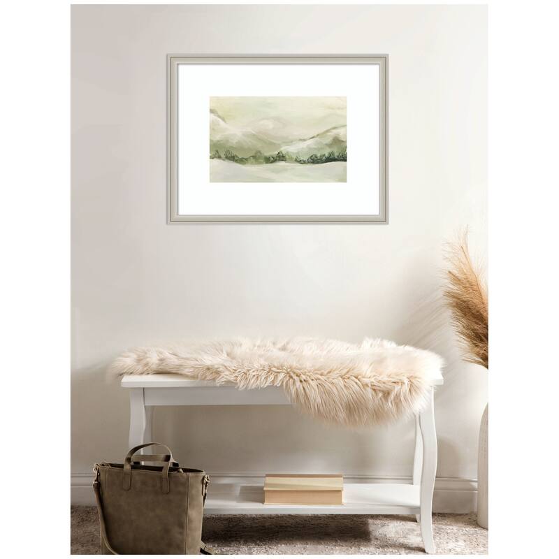 Kate and Laurel AQ Winter Landscape No. 3 by Annie Quigley Framed Wall Art Print