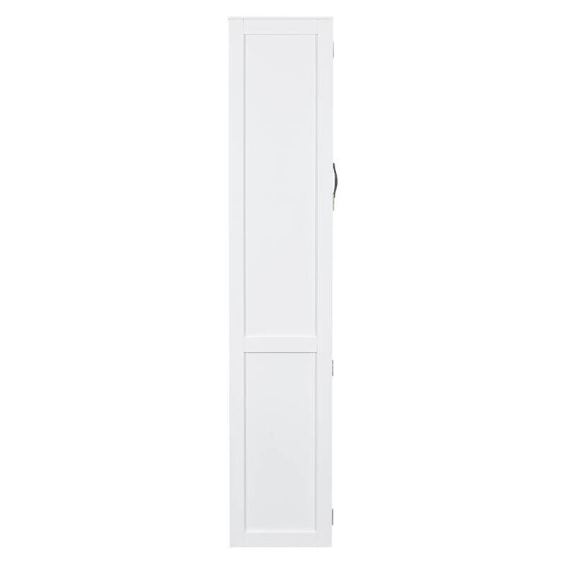 Space-Saving Full Murphy Bed with Shelves, Wardrobe & LED - Perfect for Guest Room & Office