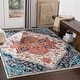preview thumbnail 4 of 20, Livabliss Padma Traditional Teal Area Rug Orange - 8'10" x 12'9"