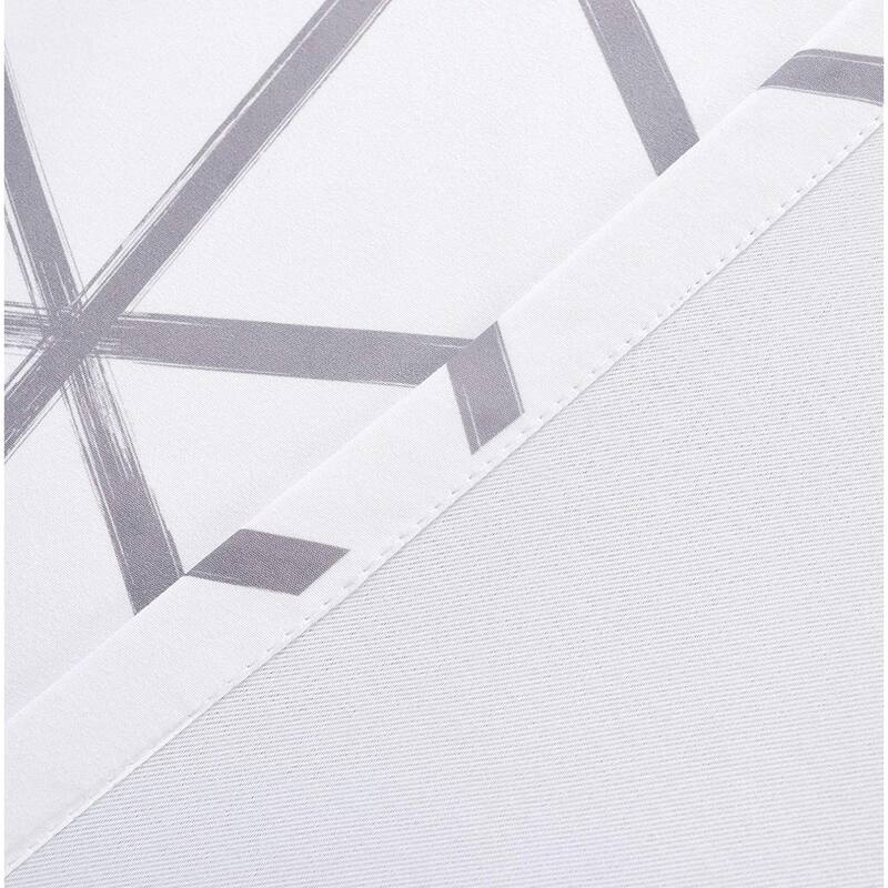 DriftAway Raymond Geometric Pattern Lined Window Valance