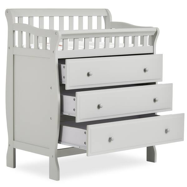 dream on me marcus changing table and dresser storm grey Quincy Halter Maxi Dress With Hardware - Black main image 1