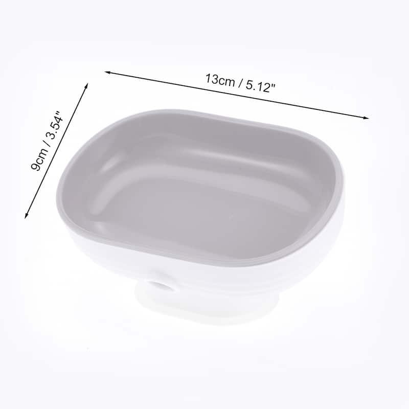 Suction Cup Double Layer Soap Dish for Bathroom Kitchen 5.12"x3.54"x2.95"