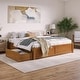 preview thumbnail 91 of 116, Concord Platform Bed with Footboard and Storage Drawers Light Toffee - King