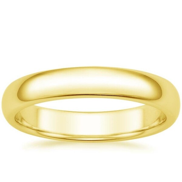 Mcs Jewelry Inc 14 KARAT YELLOW GOLD COMFORT FIT WEDDING BAND (4MM)