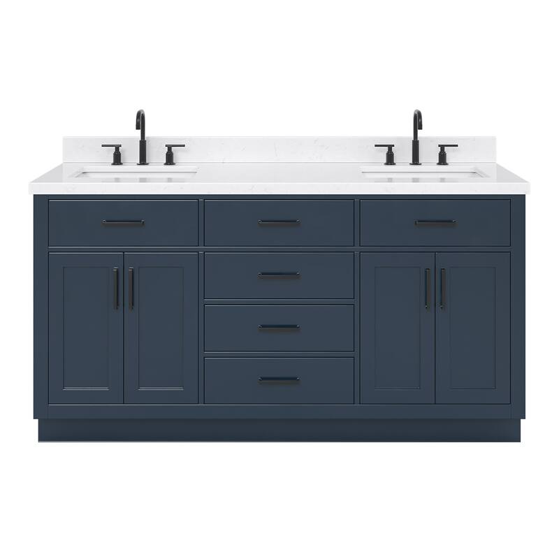 Ariel T066DCQRVO Hepburn 67" Free Standing Double Basin Vanity Set