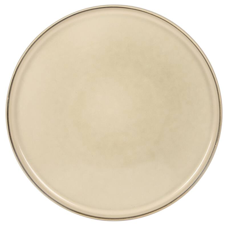 Gibson Elite Liberty Bay 16-Piece Pottery Clay Stoneware Stackable Dinnerware Set - Reactive Glaze, Service for 4