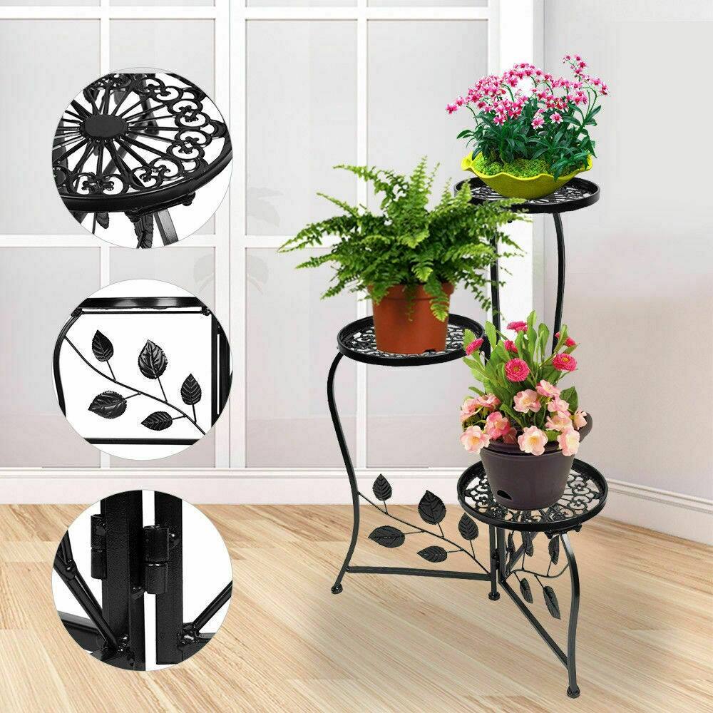 Metal Plant Stand Shelf Indoor and Outdoor 3Flower Pot Rack On Sale Bed Bath & Beyond