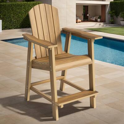 Moasis All Weather HIPS Outdoor Bar Height 49" Tall Adirondack Chair