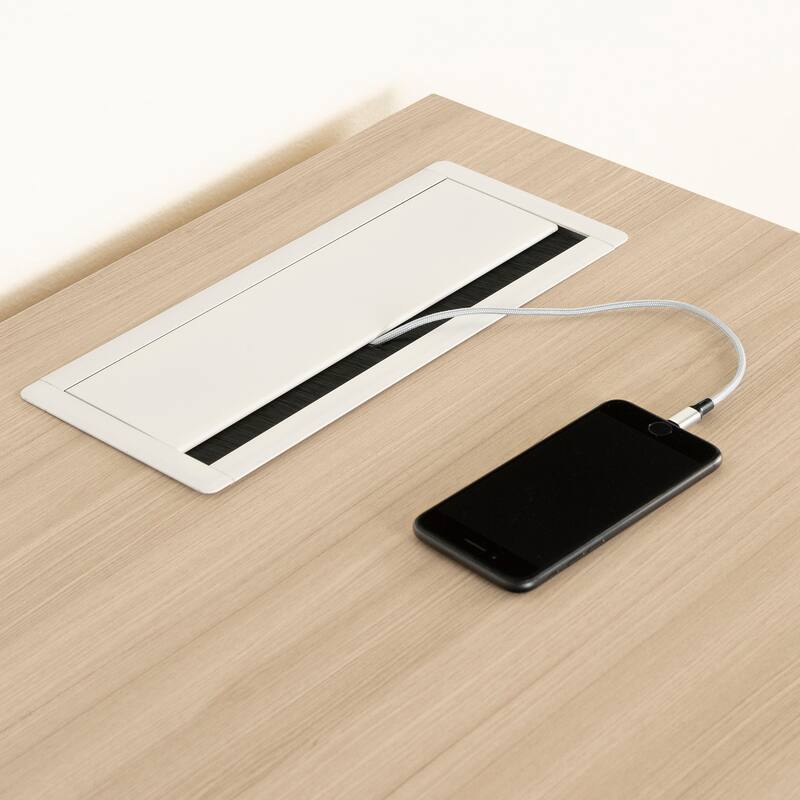 South Shore Helsy Computer Desk with Power Bar