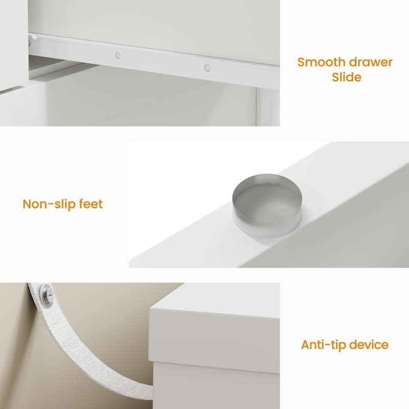 White 7-Drawer Dresser