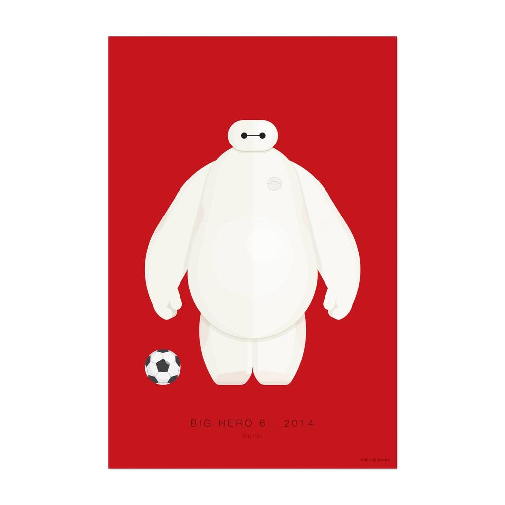 Big Hero 6 Baymax Digital Robots TV Movies Art Print/Poster