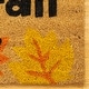 preview thumbnail 4 of 3, Licensed Mickey Mouse Coir Autum 'Hello Fall' and Plaid Graphic Door Mats, 2PK