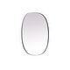 preview thumbnail 5 of 9, Elegant Lighting MR2B3036 Brynn 30" W x 36" H Modern Oval Bathroom