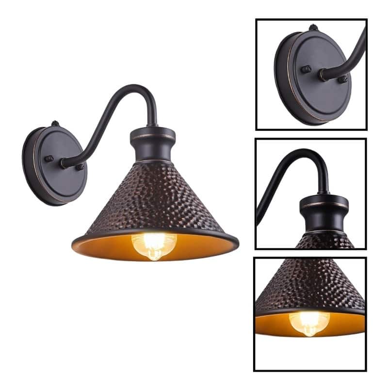 1 Light wall sconce oil rubbed bronze wall lighting aluminum, iron wall lamp fixture