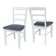 preview thumbnail 49 of 128, International Concepts Solid Wood Madrid Ladderback Chairs, Set of 2 - N/A