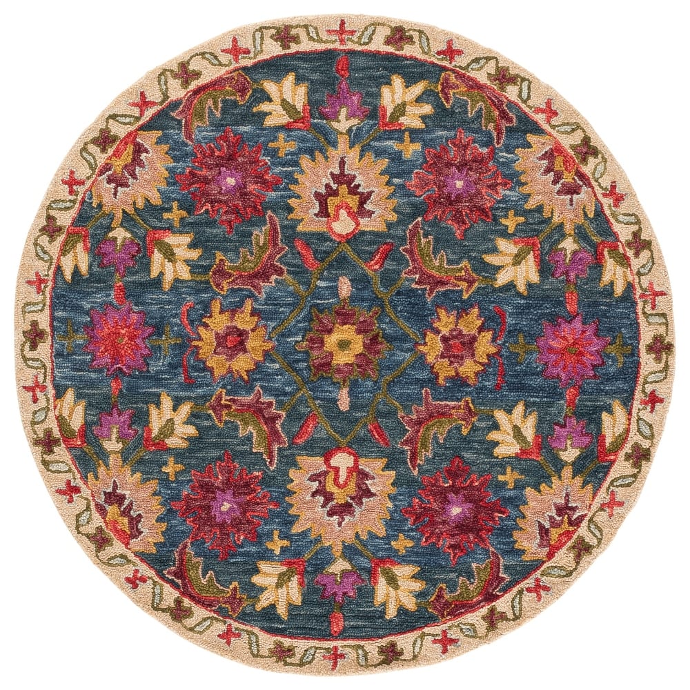 SAFAVIEH Handmade Aspen Miloranka Boho Floral Wool Rug