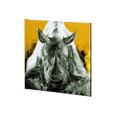Rhino Yellow (30 x 30) Canvas Art Print