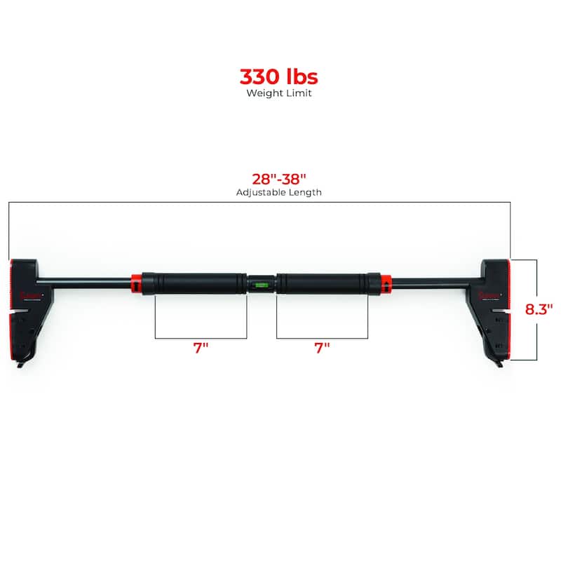 Sunny Health & Fitness Adjustable Door Mount Pull Up Bar - NO. 109