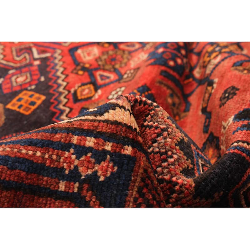 ECARPETGALLERY Hand-knotted Andelz Red Wool Rug - 4'3 x 6'7
