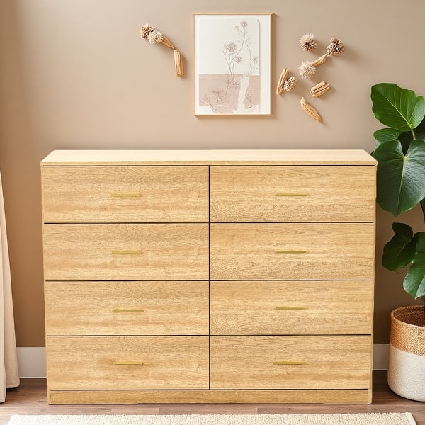 beige dresser for sale 8-Drawer Engineered Board Modern Natural 6 drawer Color:Navy & Yellow Stripe infinity Gul hurgel maxi - Made of high