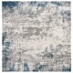 preview thumbnail 10 of 12, SAFAVIEH Invista Monserrat Contemporary Abstract Rug 6'7" x 6'7" Square - Grey/Blue