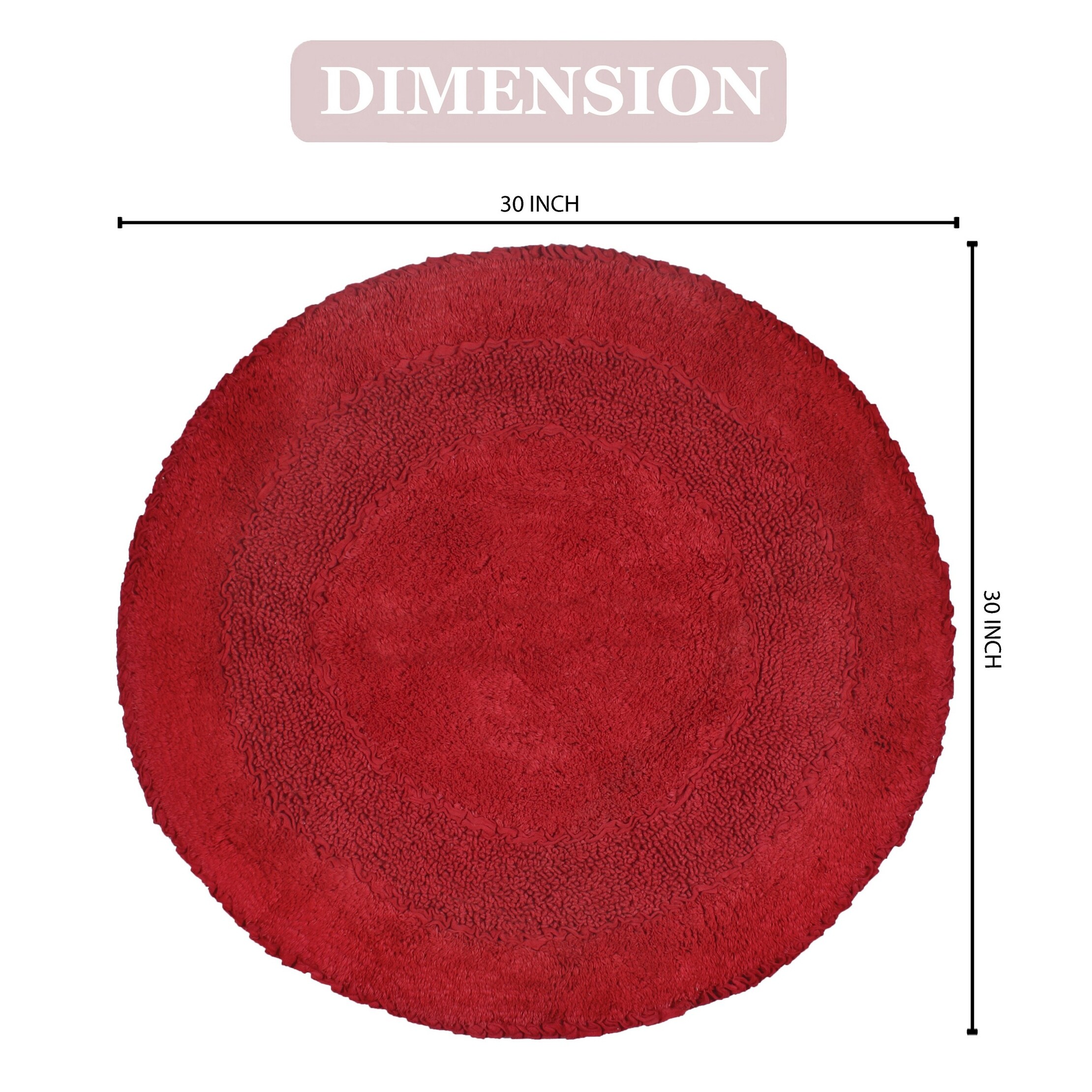 Soft Cotton Radiant Collection Bathroom Rug Absorbs Water Fast-image