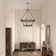 preview thumbnail 77 of 88, Acroma 20-light Modern Farmhouse 40In Round Wagon Wheel Chandelier with UL