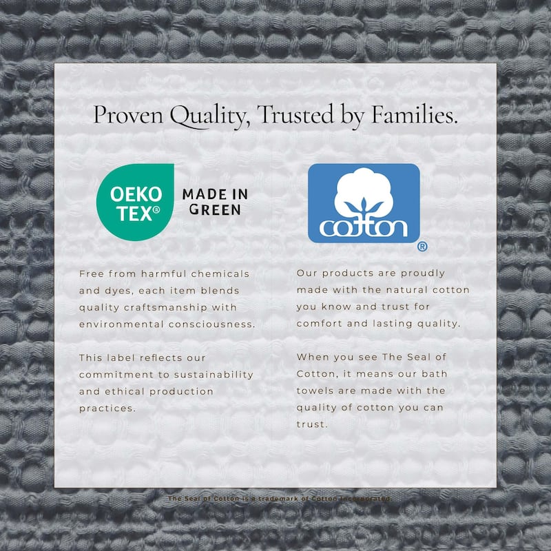 Linery & Co. Cotton Honeycomb Waffle Garment Washed Quilt Set