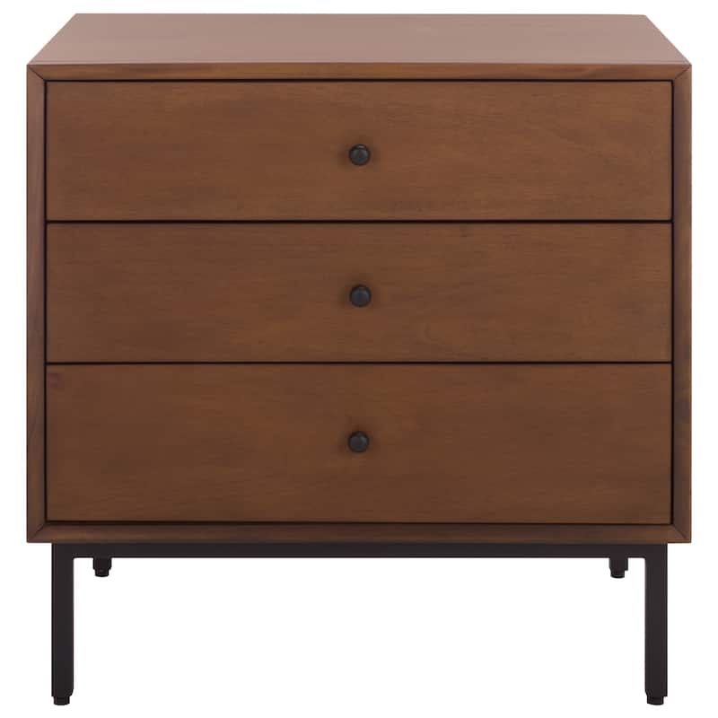 SAFAVIEH Couture Trever Wood 3-Drawer Nightstand