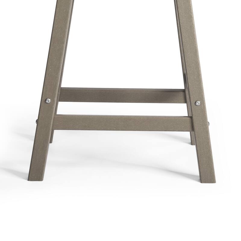 Laguna Hdpe All Weather Outdoor Patio 24" Saddle Seat Counter Stool