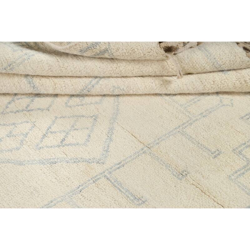 Vegetable Dye Moroccan Berber Oriental Area Rug Wool Handmade - 5'6" x 7'11"