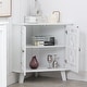 preview thumbnail 3 of 32, Corner Sideboard Cabinet Free-Standing Corner Storage Organizer
